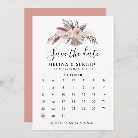 Wedding Invitations Rose Gold, Gold Website, Save The Date Calendar, Filipiniana Wedding, Wedding Invitation Message, Rustic Wedding Save The Dates, Rustic Rose, Rustic Save The Dates, Save The Date Designs