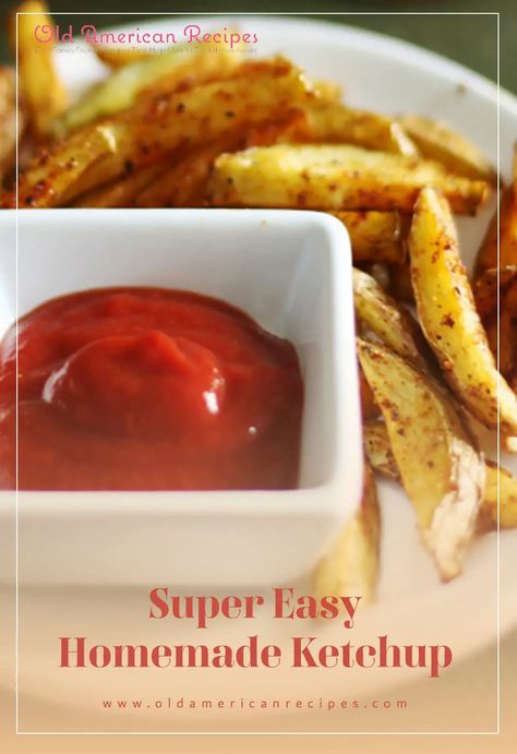 A mind boggling easy ketchup recipe. Home Made Ketchup Recipe, Home Made Ketchup, Ketchup Recipes, Apple Cider Vinager, Ketchup Recipe, Homemade Ketchup, American Recipes, Allergy Friendly Recipes, American Food