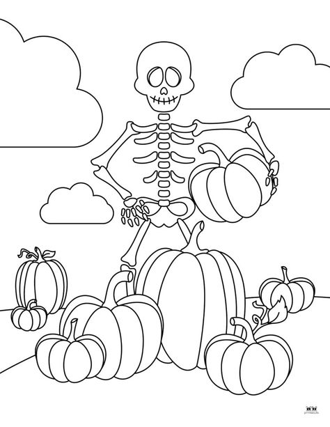 Get into the Halloween spirit and keep your little ones entertained at the same time with these skeleton coloring pages. Print from home. 100% FREE! Printable Skeleton Template, Free Skeleton Printables, Skeleton Coloring Pages, Halloween Dance Coloring Pages, Skeleton Coloring Pages Free Printable, Halloween Kids Coloring Pages Free Printable, Kids Reading Books, Halloween Coloring Book, Love Coloring Pages