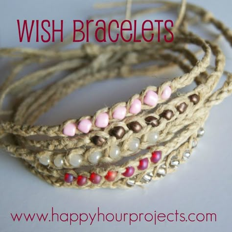 Diy Collier, Hemp Jewelry, Hemp Bracelets, Fun Bracelet, Camping Crafts, Wish Bracelets, Bracelet Tutorial, Diy Schmuck, Bijoux Diy