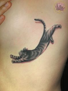 No Fear Tattoo, Old Women With Tattoos, Cat Tats, Respect Tattoo, Special Tattoo, Fear Tattoo, Stretching Cat, Cats Tattoo, Lady Tattoo