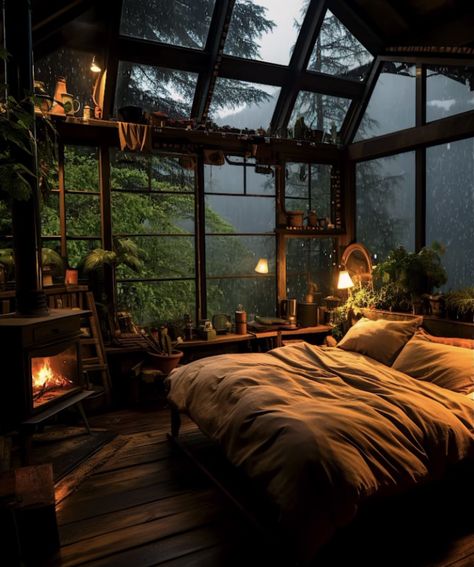 Dream Room Inspiration, Forest House, Cozy Room, Bedroom Aesthetic, Aesthetic Bedroom, Dream Rooms, Pretty House, Dream House Decor, House In The Woods