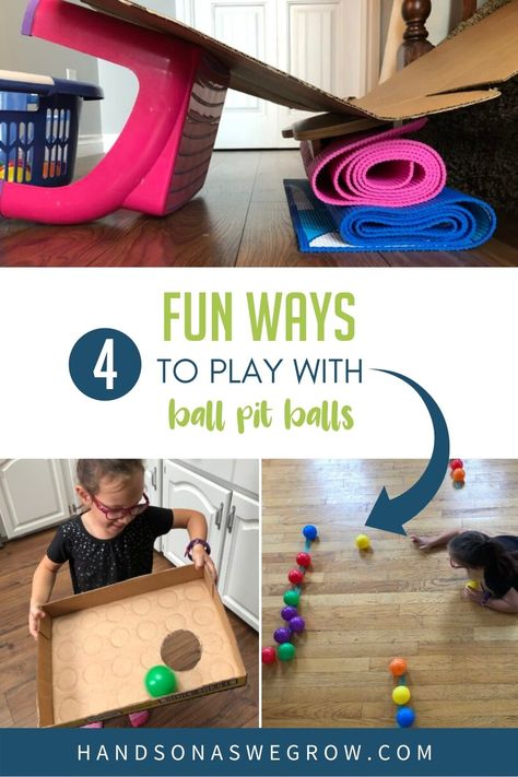 Ball Pit Activities, Pit Ball Activities, Balls Activities For Toddlers, Ball Pit Balls Activities, Ball Activities For Toddlers, Diy For Toddlers, Ball Pit Games, Gross Motor Skills Activities, Ball Activities