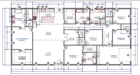 LP-1008 Emerald Barndominium House Plans – Barndominium Plans 50x100 Barndominium Floor Plans, 30x80 Barndominium, 5 Bed Barndominium Floor Plans, 60x40 Barndominium Floor Plans, 40 X 60 Barndominium Floor Plans, Rectangle House Plans, Barndominium House Plans, Barndo Ideas, 6 Bedroom House Plans