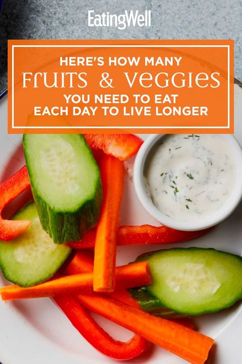 How Much Veggies To Eat A Day, How Much Fruit And Veggies A Day, How Many Fruits And Veggies A Day, Colon Cleanse Recipe, Healing Foods, Magic Number, Homemade Ranch, Fast Dinners, Healing Food