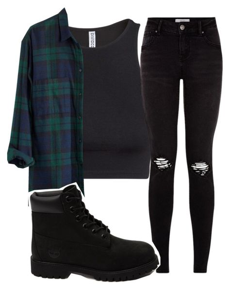 "Timberland" by carlasaenz ❤ liked on Polyvore featuring H&M, Madewell, Timberland, women's clothing, women, female, woman, misses and juniors Chequered Shirt Outfit Women, Black Timberlands Outfits Women, Timberland Clothing, Green Plaid Shirt, Tumblr Outfits, Outfit Inspo Fall, Outfits Women, Retro Outfits, Grunge Fashion