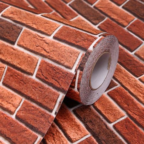 Brick Restaurant, Brick Stone Wall, Faux Brick Wallpaper, Brick Pattern Wallpaper, 3d Brick Wallpaper, Antique Brick, Home 3d, Red Brick Wall, Brick Wallpaper Roll