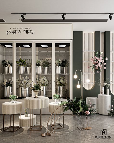 Luxury Boutique Interior Store Design, Flower Store Design, Flower Shop Interior Design, Commercial Design Retail, Florist Shop Interior, Resturant Design, Flower Shop Interiors, Flower Shop Decor, Flower Shop Design