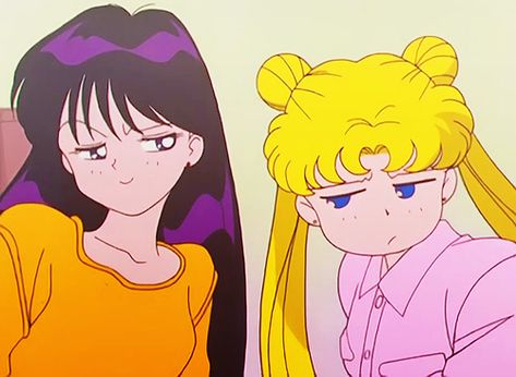 Sailor Moon Screencaps Sailor Moon And Mars Matching Icons, 90s Anime Screencap, Sailor Moon Matching Icons, Sailor Moon Screenshots, Sailor Moon And Sailor Mars, Cartoon Screencaps, Serena Sailor Moon, Sailor Moon Funny, Sailor Moon Screencaps