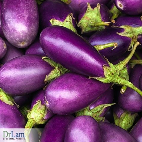 This overlooked veggie is surprisingly good for you. Eggplant benefits range from packing a unique antioxidant to helping your body detoxify. Find out how. #Health #Veggies #Eggplant #DrLam #AdrenalFatigue Oven Eggplant, Eggplant Nutrition Facts, Eggplant Benefits, Cooking Eggplant, Eggplant Pizzas, Growing Tips, Eat The Rainbow, Adrenal Fatigue, Healthy Vegetables