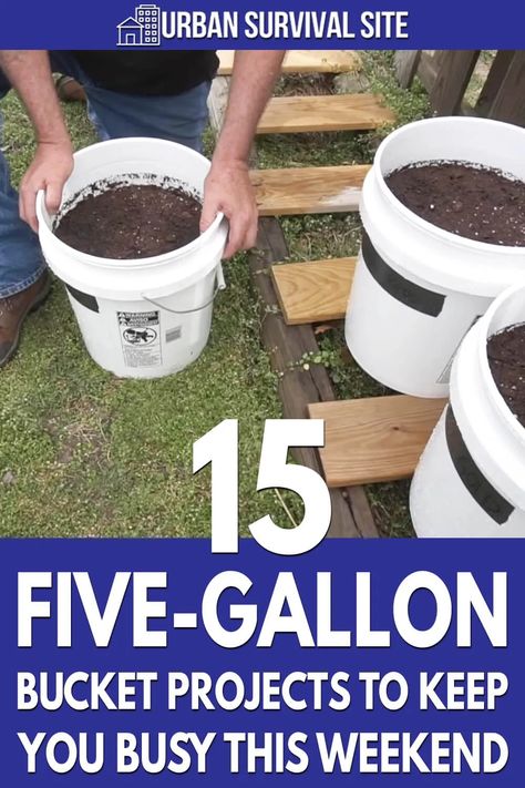 Five Gallon Bucket, Tomato Planter, 5 Gallon Buckets, Old Bucket, Bucket Ideas, Bucket Planters, Bucket Gardening, Survival Gardening, Camping Shower