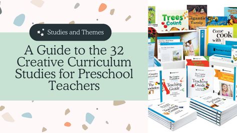 A Guide To The 32 Creative Curriculum Studies For Preschool Teachers Teaching Strategies Creative Curriculum, Intentional Teaching, Creative Curriculum Preschool, Early Childhood Program, Preschool Teachers, Creative Curriculum, Teaching Teachers, Book Discussion, Preschool Teacher