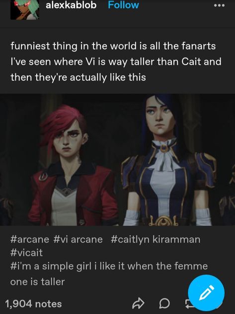 Cait X Vi Arcane, Arcane Tumblr Posts, Arcane Caitlyn And Vi, Caitlyn X Vi, Caitlyn And Vi, Vi And Caitlyn, Arcane Caitlyn, Arcane Memes, Arcane League Of Legends