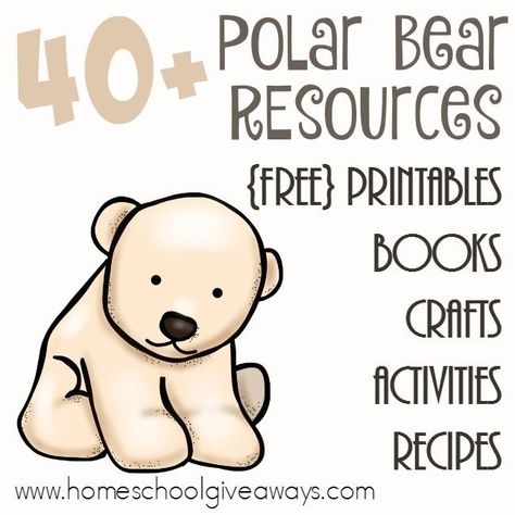 Free Polar Bear Printables & Resources Polar Bear Activities For Kindergarten, Polar Bear Activities, Arctic Animals Printables, Polar Bears Preschool, Polar Bear Unit, Polar Activities, Arctic Animals Activities, Polar Bears Activities, Arctic Animals Preschool