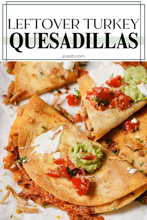 If you have turkey meat from Thanksgiving, these Leftover Turkey Quesadillas are the perfect way to use it! They're easy to make and packed with flavor, and they'll turn your holiday meal into a brand new delicious dinner. Leftover Turkey Quesadilla, Turkey Quesadilla Recipes, Turkey Quesadilla, Summer Lunch Ideas, Homemade Brownie Recipe, Spaghetti Squash Boats, Squash Boats, Healthy Spaghetti, Homemade Brownie