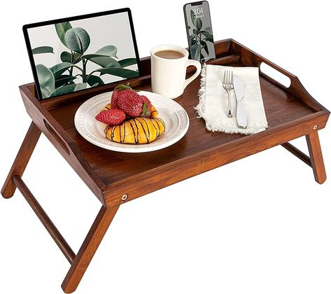 Bed Tray Table, Bamboo Bed, Laptop Tray, Lap Tray, Bed Tray, Breakfast Tray, Bamboo Bedding, Lap Desk, Serving Tray Wood