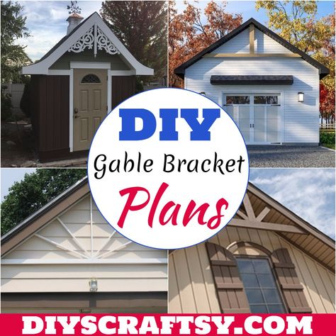 27 DIY Daybed Plans You Can Make Easily - DIYsCraftsy Gable Brackets Exterior, Gable Pediment Diy, Diy Gable Bracket, Gables On House Exterior, Custom Woodworking Projects, Gable Trim, Diy Exterior, Diy Daybed, Gable Brackets