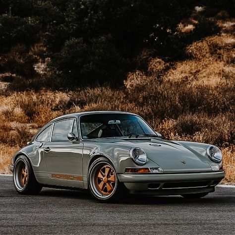 Grey Porsche aesthetic Old Porsche, Porsche Singer, Singer Porsche, Singer Vehicle Design, Porsche Sports Car, Porsche 964, Vintage Porsche, Classic Porsche, Porsche Cars