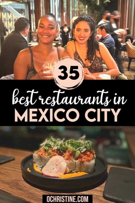 35 Best Restaurants in Mexico City | Here’s my list of the best Mexico City restaurants according to my culinary adventures. Mexican food recipe | Mexican food | mexico restaurant food  | mexico food | foodie guide to mexico city | mexico city foodie guide | #mexico #restaurant #mexicanfood Traveling To Mexico Tips, Central America Packing List, Mexico City Restaurants, Best Beaches In Mexico, Mexico Restaurants, Mexico Itinerary, Usa Food, Mexico City Travel, Mexico Travel Destinations