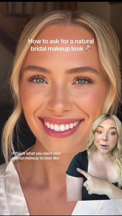 If you want a natural bridal makeup look that looks like you arent wea... | bridal makeup | TikTok Natural Bridal Eyeshadow, Natural Wedding Makeup For Bridesmaid, Soft Neutral Makeup Wedding, Fresh Bride Makeup, No Makeup Makeup For Wedding, Clean Makeup Wedding Look, Wedding Makeup Without Eyeliner, Wedding Makeup No Eyeliner, Wedding Makeup Inspiration Natural Looks