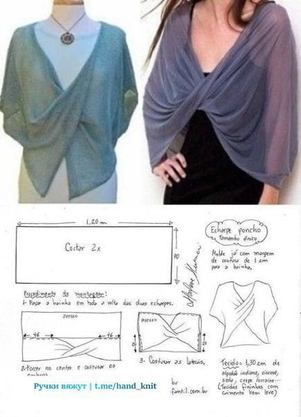 Tunic Sewing Patterns, Sewing Clothes Women, Top Sewing, Sewing Tutorials Clothes, Sew Ins, Costura Diy, Scarf Women Fashion, Diy Sewing Clothes, Drafting Patterns