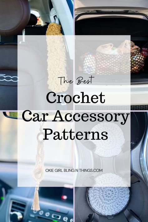 Crochet Patterns For Car Accessories, Crocheted Car Seat Covers Free, Crochet Car Armrest Cover, Seat Belt Cover Crochet Pattern, Crochet Car Seat Covers Free Patterns, Diy Crochet Car Accessories, Car Crochet Accessories Pattern, Crochet Car Cover Pattern Free, Crochet Items For Car