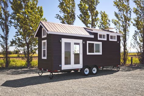 24ft Tiny House On Wheels, Laneway House, Trailer House, Tiny House Company, Tiny House Village, Crooked House, Gooseneck Trailer, Loft Bedroom, Tiny House Listings