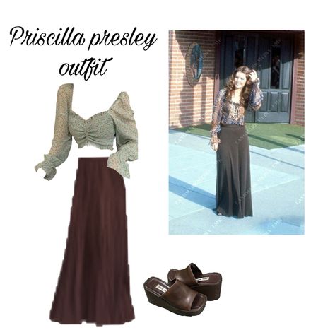 1960s young priscilla presley outfit aesthetic classy elegant 1970s elvis presley Precillia Presley Outfits, Elvis Presley Inspired Outfits Women, Elvis Outfits Ideas, Elvis Presley Inspired Outfit, Percilla Presley Outfit, Priscilla Presley Outfits 60s, Priscilla Presley Inspired Outfits, Priscilla Presley 70s, Priscilla Movie Outfits