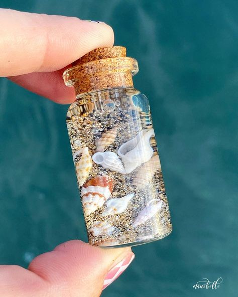 Shells✨Adventure✨Mermaid✨Maui on Instagram: “As a child I always wished I could bottle the ocean & take some with me when I had to head back home... sometimes dreams do come true!✨🐚🌊 .…” Shells Gift Ideas, Ideas With Shells, Ocean Shells, Ocean In A Bottle, Ocean Stuff, Things To Do With Shells, Ocean Bottle, Seashells Photography, Sea Gifts