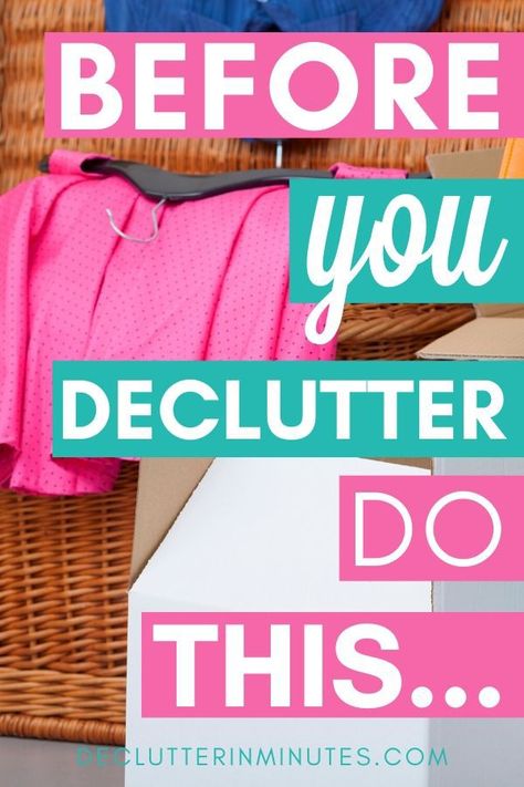 Declutter And Organize Home, Declutter Help, Decluttering Ideas Minimalism, Easy House Cleaning, Clean Clutter, Declutter Bedroom, Declutter Closet, Declutter Checklist, Start Decluttering