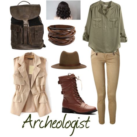 Archeologist by ravenclawchick853 on Polyvore featuring polyvore, fashion, style, H&M, Polo Ralph Lauren and rag & bone Indiana Jones Style Women, Archeology Outfit Women, Archeologist Outfit Women, Archaeologist Aesthetic Outfit, Archeologist Aesthetic Outfit, Archeologist Costume, Archaeology Aesthetic Outfit, Archaeologist Costume, Archaeologist Outfit