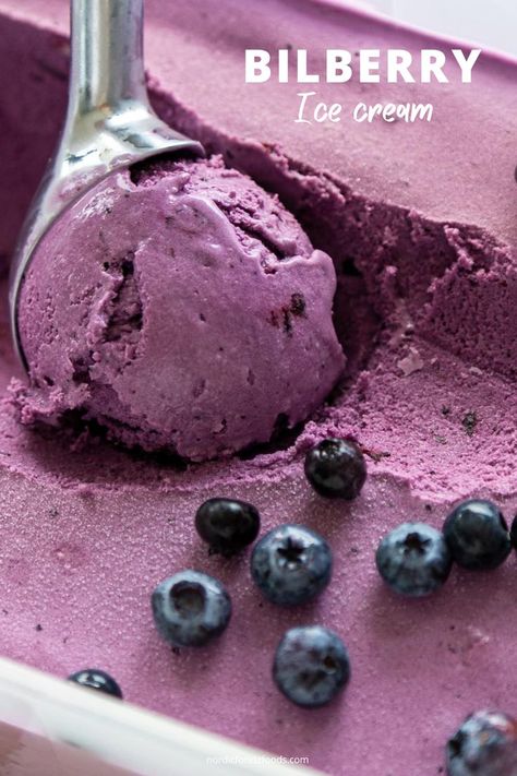 Bilberry ice cream Blueberry Ice Cream, Berry Recipes, Ice Cream Base, Blue Berry, Berries Recipes, Ice Cream Machine, Wild Berry, Frozen Treats, Ice Cream Recipes