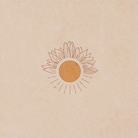 Sun Rose Tattoo, Half Sunflower Half Sun Tattoo, Half Sunflower Tattoo, Minimalist Sunflower Tattoo, Sunflower Tattoo Simple, Half Sunflower, Bestie Tattoos, Half Sun, Bestie Tattoo