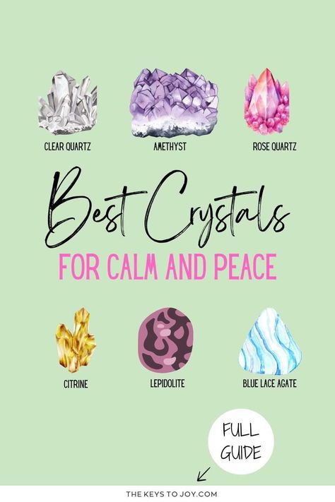 Looking for the best crystals to bring calm and peace into your life? Our guide covers the top 30 healing crystals known for their soothing properties. Whether you are dealing with stress or seeking to enhance your meditation practice, these crystals will help you find the balance you need. Learn more on our website; https://thekeystojoy.com Crystals Guide, Taurus Signs, Pisces Signs, Healing The Mind, Crystals Meaning, Aquarius Signs, Calm And Peace, Virgo Signs, Crystals For Manifestation