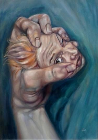 Saatchi Art Artist Violetta Tar; Painting, “Phobia” #art Nightmares Art, A Level Art Sketchbook, Art Theme, Fantasy Paintings, Gcse Art, A Level Art, Ap Art, Textured Artwork, Art Portfolio