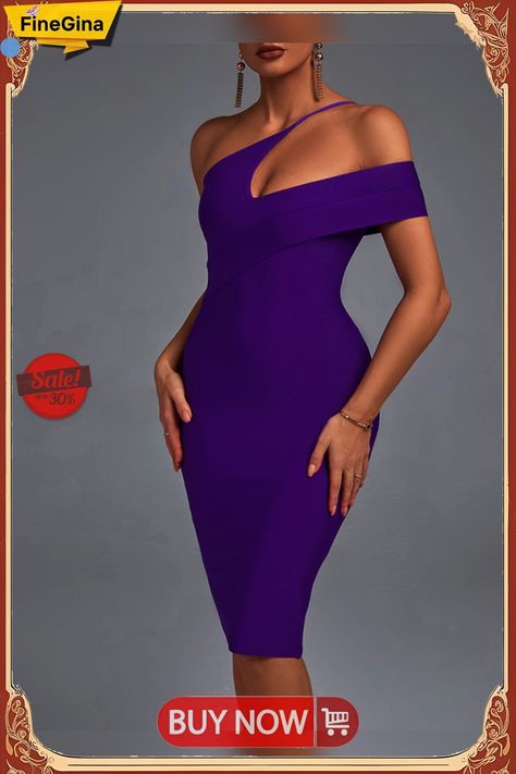 Purple Bandage Dress, Party Dress Summer, Stylish Work Attire, Bandage Dress Bodycon, Dress Bodycon, Summer Party Dress, Color Pick, Evening Party Dress, Work Attire