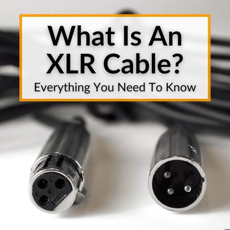 Wondering what exactly a XLR cable is? If you are looking into a condenser microphone or a good set of monitors, you are going to need one, because it allows... Xlr Cable, Phone Jack, Professional Audio, Condenser Microphone, Stereo Headphones, Audio Equipment, Microphones, Need To Know, Cable