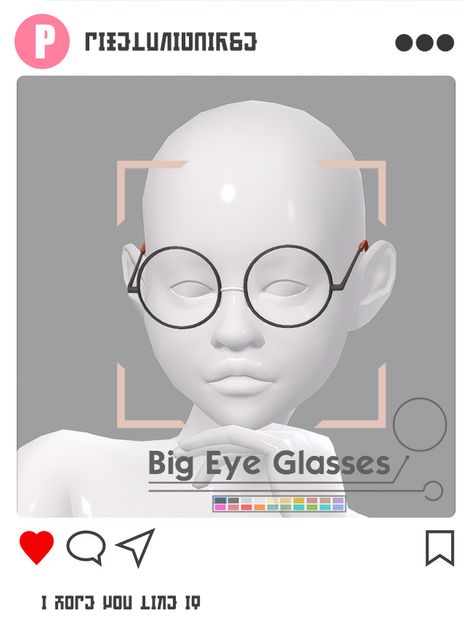 Big Eye Glasses. New meshe. BGC. Download. Enjoy!!! Sims 4 Cc Cottagecore Accessories, Sims 4 Cc Character Download, Big Eye Glasses, Mods Ts4, Cc Eyes, Sims Accessories, Cc Accessories, Sim4 Cc, Sims Finds