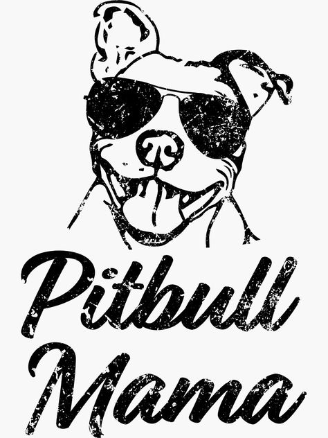 "Pitbull Mama Funny Pit Bull Mom Shirt" Sticker by worksaheart | Redbubble Tattoo Sleeves, Truck Stickers, Pitbull Mom, Car Window Decals, Mama Svg, Patterned Vinyl, Svg For Cricut, Cricut Projects Vinyl, Mom Svg