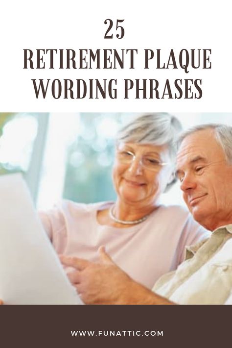 Do you know someone who will soon be retiring? If so, you may be interested in giving a plaque as a gift to that person. In this article, you will find 25 retirement plaque wording phrase ideas to consider using. Take a look! #RetirementPlaqueWordingPhrasesQuotes #RetirementPlaqueWordingPhrasesGiftIdeas Retirement Plaque Wording, Retirement Plaque, Retirement Plaques, Retirement Wishes, Best Retirement Gifts, Retirement Quotes, Signature Ideas, Retirement Humor, Happy Retirement