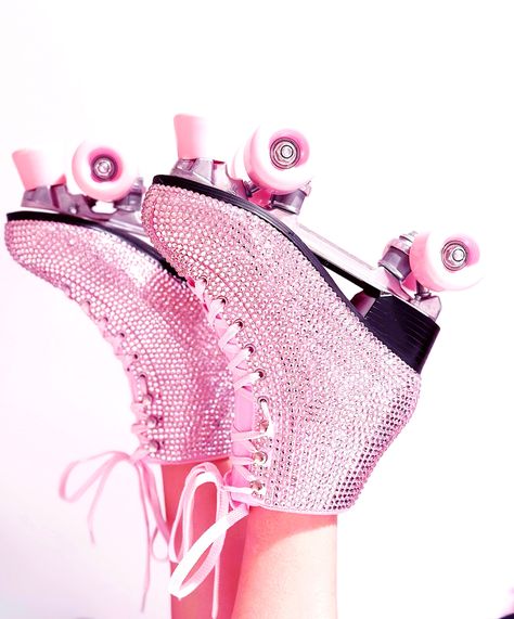 Custom Bling Roller Skates | Sparkly Rhinestone Skates | Personalized Roller Skates for Adults | Glam Roller Derby Skates Roller Derby Aesthetic, Roller Skate Disco, Roller Skates Aesthetic, Pink Sparkly Shoes, Pink Roller Skates, Roller Derby Skates, Derby Skates, Bling Gifts, Skating Aesthetic