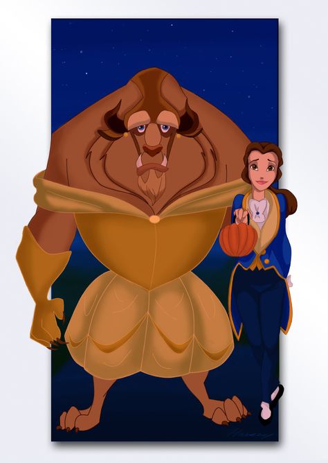 Trick or treat! Beauty And The Beast Halloween, Disney Mignon, Disney Cute, Trading Places, Belle And Beast, Wallpaper Disney, Film Disney, Disney Princess Pictures, Art Disney