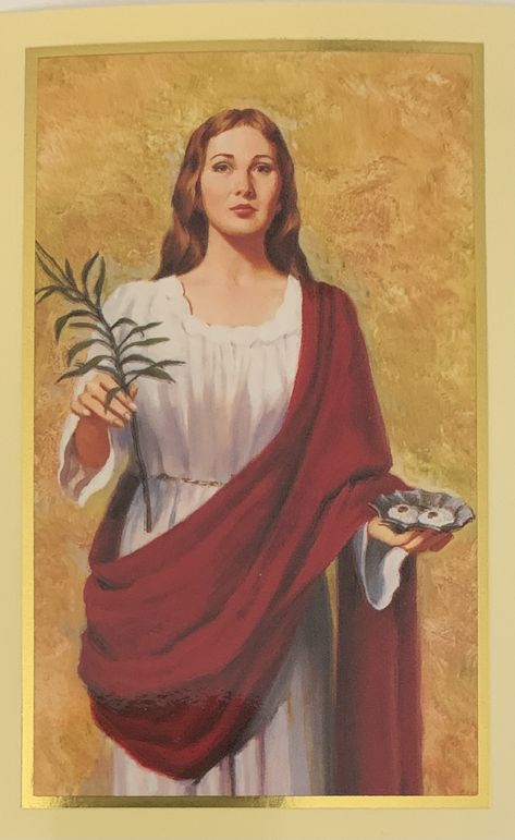 Salacia Goddess, Saints Costume, Saint Painting, Saint Costume, Happy Feast Day, Saint Brigid, St Agatha, St Lucia Day, Saint Agatha