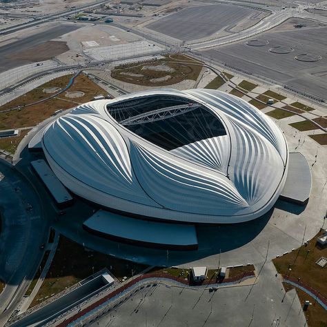 Qatar Football Stadium, Fifa Qatar, Zaha Hadid Design, Word Cup, Soccer Tournament, Parametric Architecture, Love Football, Drifting Cars, Fb Ads