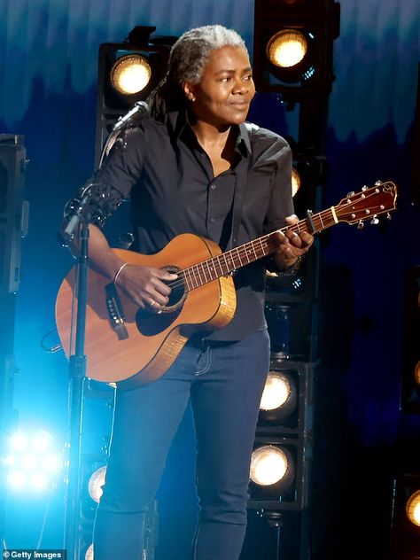 Tracy Chapman brought down the house with a rousing rendition of her hit Fast Car, marking her fourth public performance since her tour in 2009 Jon Batiste, Tracy Chapman, Jason Isbell, Victoria Monet, Annie Lennox, Lauren Daigle, Solo Performance, Chris Stapleton, Fast Car