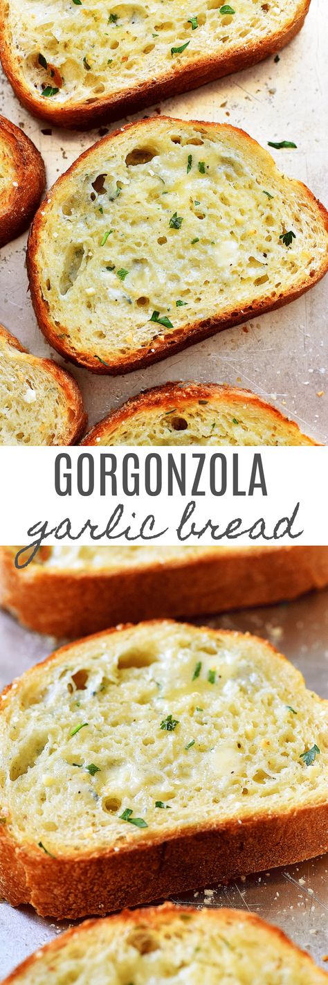 Gorgonzola Garlic Bread Last 10 Pounds, French Bread Loaf, Gorgonzola Cheese, Baking Breads, Garlic Bread Recipe, Love Hate Relationship, Cheesy Bread, Biscuit Recipes, Bread Roll