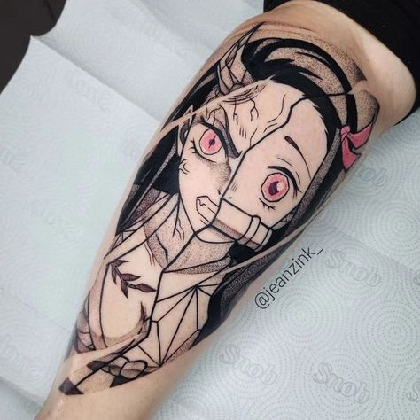 Tattoo work done with EM149 Tattoo work from Spain on Instagram: @jeanzink_@stigma_tattoo_supply Demon Slayer Tattoo, Butterfly Neck Tattoo, Slayer Tattoo, Anime Tattoo, Tattoo Work, Tattoo Supplies, Word Tattoos, Anime Tattoos, Matching Tattoos