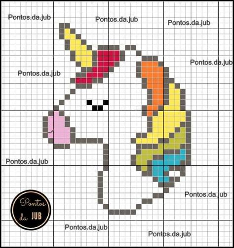 Unicorn Pixel Art Grid, Crochet Unicorn Blanket, Unicorn Cross Stitch, Unicorn Cross Stitch Pattern, 123 Cross Stitch, Tiny Cross Stitch, Animal Knitting Patterns, Crochet Wall Hangings, Pixel Crochet