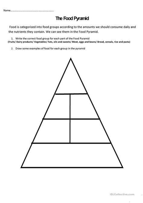 Food Pyramid Kids, Vegan Food Pyramid, Simile Worksheet, Pumpkins Kindergarten, Science Homework, Energy Pyramid, Social Studies Worksheets, School Creative, Food Pyramid