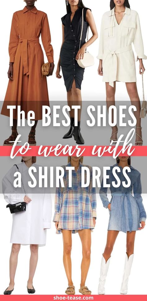 Plaid Shirt Dress Outfit, Casual Elegant Outfits, How To Wear Shirt, What Shoes To Wear, Leather Shirt Dress, Shirt Dress Outfit, Satin Shirt Dress, Fall Dress Outfit, Best Shoes